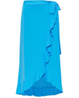 Melissa Odabash Jupe Mi-Longue À Volants - Blue