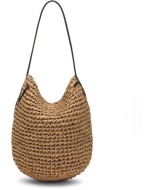 JW Anderson Bulb Small Rafia Shoulder Bag - Metallic