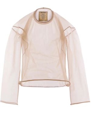 Uma Wang Technical Knit Long-Sleeve Top - White