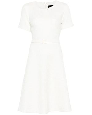 Marc Cain Belted A-Line Mini Dress - White