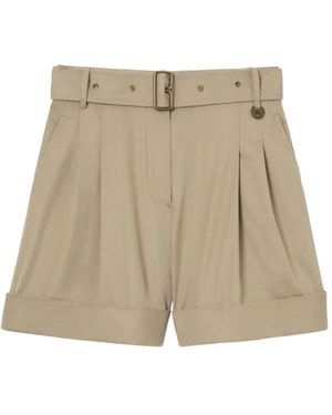 Burberry Pantalones Cortos Con Cinturón - Neutro