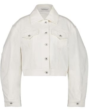 Givenchy Logo-Patch Denim Jacket - White
