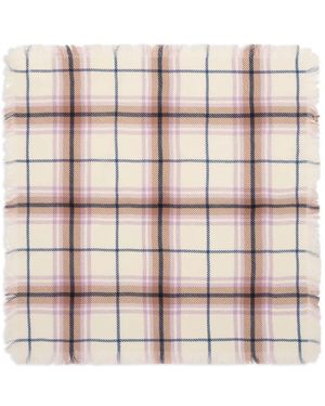 Bompard Twill Tartan Scarf - Pink