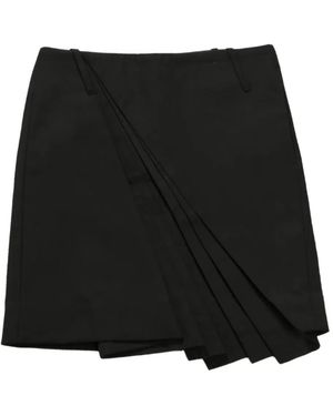 Fax Copy Express Wrap Skirt - Black