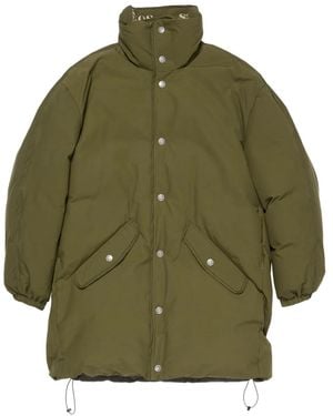 Acne Studios Cappotto Imbottito Con Stampa 1996 - Verde