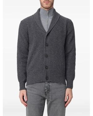 Brooksfield Gerippter Cardigan - Grau