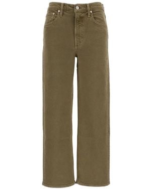 Citizens of Humanity High-Rise Straight Jeans - Green