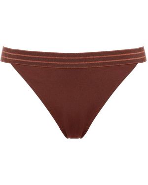 Eres Bragas De Bikini Rayonant A Rayas - Marrón