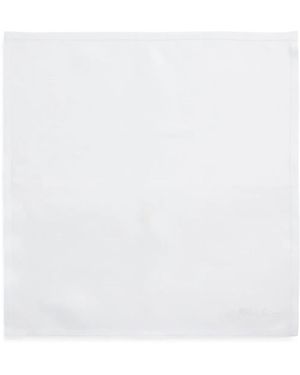 Ralph Lauren Logo-Embroidered Linen Scarf - White