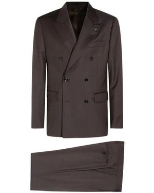Lardini Doppelreihiger Anzug - Braun