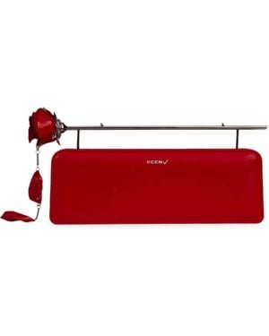 SEEN USERS Clutch Mit Rosendetail - Rot
