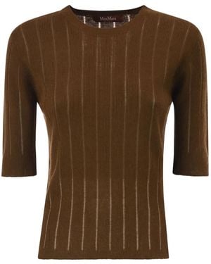 Max Mara Top De Canalé - Marrón