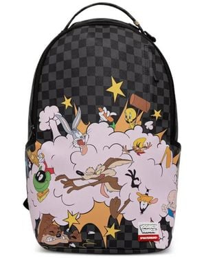 Sprayground Looney Tunes Rucksack Mit Schachbrettmuster - Weiß