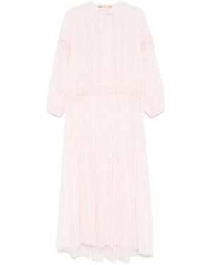 Ermanno Scervino Maxi-Jurk Met Borduurwerk - Roze