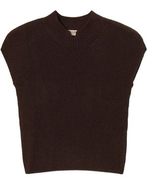 Twinset Turtleneck Vest - Brown