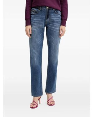 Versace Jeans Couture Logo-Detailed Jeans - Blue