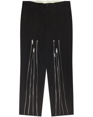 Comme des Garçons Zip-Detail Trousers - Black