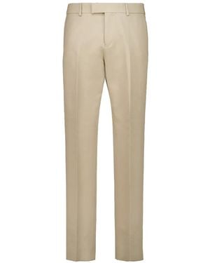 Ferragamo Belt-loops Trousers - Natural