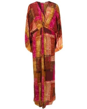 Lenny Niemeyer Abstract-Print Silk Dress - Red