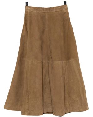 Rohe Leather Skirt - Natural
