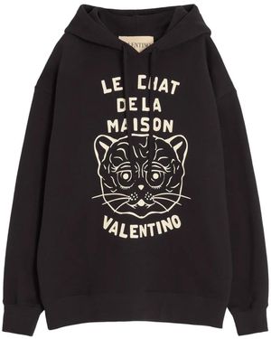Valentino Garavani Chat De La Maison パーカー - ブラック