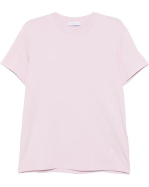 Manuel Ritz Logo-Embroidered T-Shirt - Pink