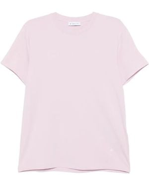 Manuel Ritz Logo-Embroidered T-Shirt - Pink
