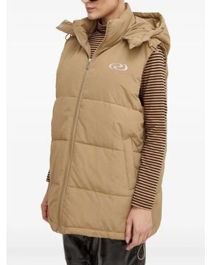 Résumé Logo-Print Gilet - Natural