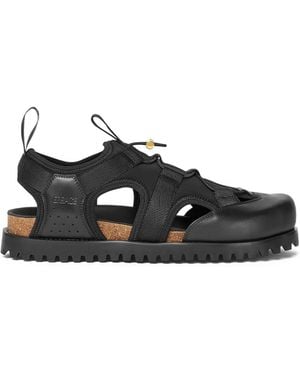 Versace Medusa Track Sandals - Black