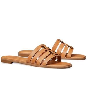 Tory Burch Ines Slides - Brown