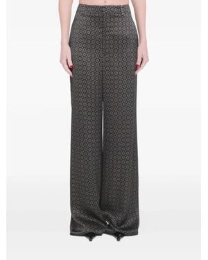 Saint Laurent Patterned Trousers - Grey