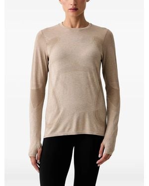 Asics T-Shirt À Manches Longues Sans Coutures Road - Natural