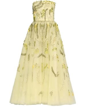 Monique Lhuillier Sleeveless Dress - Yellow
