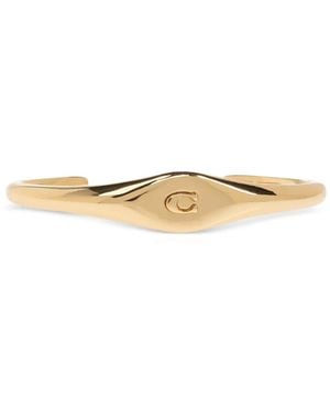 COACH Logo Bangle - White