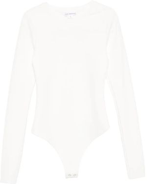 GOOD AMERICAN Crew Neck Blouse - White