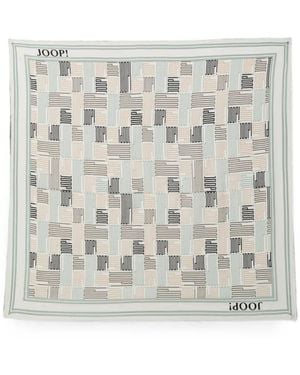 Joop! Écharpe Frangée À Logo Imprimé Aimy - Gris