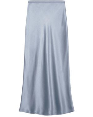 「ANINE BING」シルク マキシスカート ANINE BING Bar Silk Maxi Skirt - Black