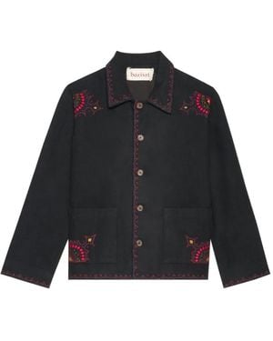 BAZISZT Scarlet Embroidered Jacket - Black