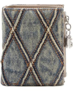 DIESEL Charm D-bi Gold Zip Ii 財布 - グレー