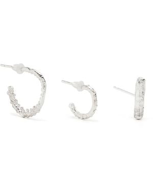 Alighieri Set-Of-Three Starry Night Earrings - White