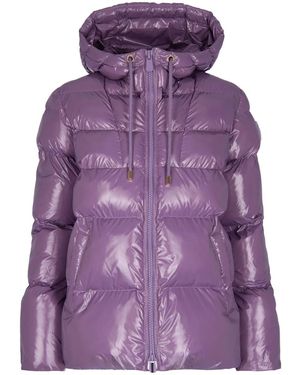 Pinko フーデッド パデッドコート - パープル