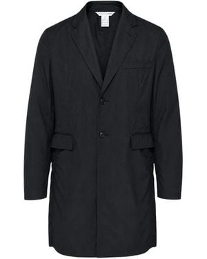 Comme des Garçons Abrigo A Rayas Diplomáticas Con Botones - Azul
