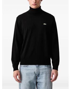 Lacoste Pullover Mit Rollkragen - Schwarz