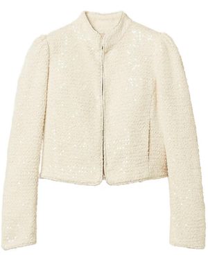 Twinset Bouclé Sequin Jacket - Natural