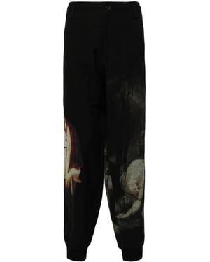 Yohji Yamamoto A Nightmare Tapered Trousers - Black