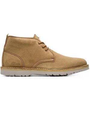 Clarks Eastridge Mid Suede Ankle Boots - Brown