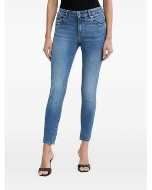 Fracomina Jeans mit Metall-Schild - Blau