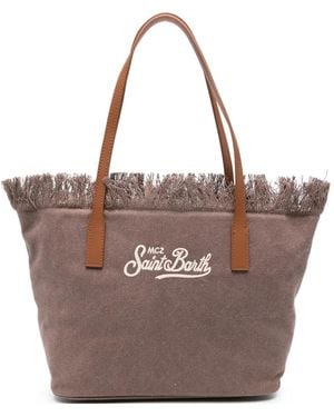 MC2 Saint Barth Sac Cabas City À Franges - Brown