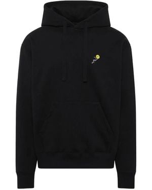 vowels Hoodie Mit Blumenstickerei - Schwarz
