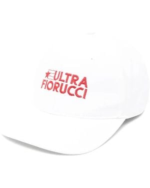 Fiorucci Honkbalpet Met Geborduurd Detail - Wit